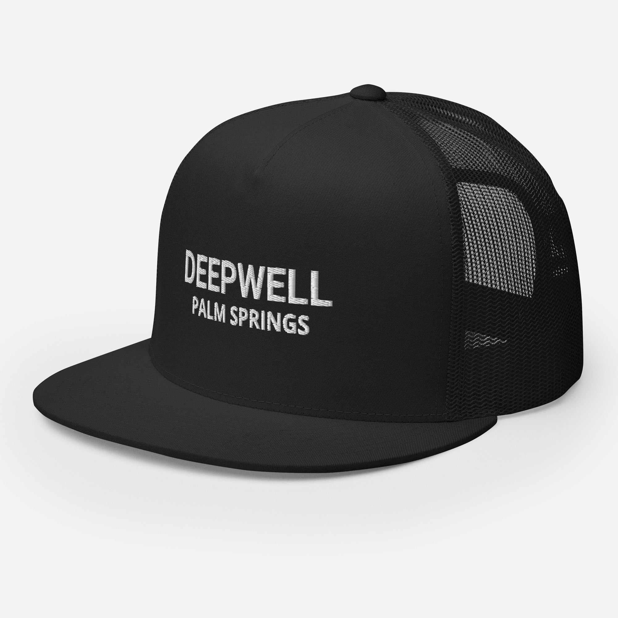 Deepwell Mod Hat black with white text right view