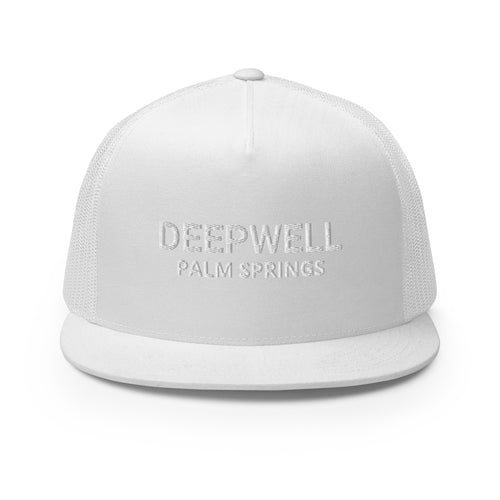 Deepwell Mod Hat white with white text front view