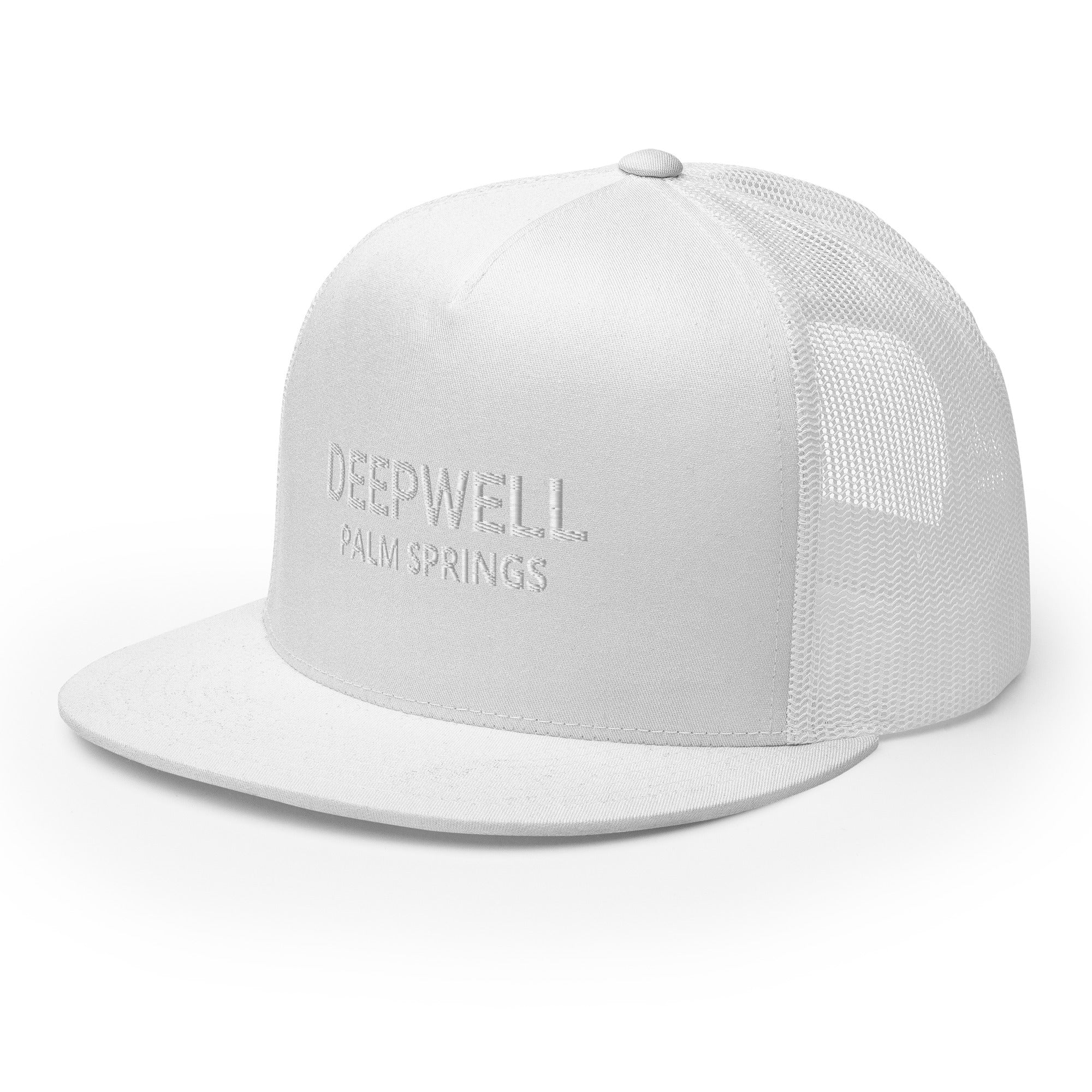 Deepwell Mod Hat white with white text right view