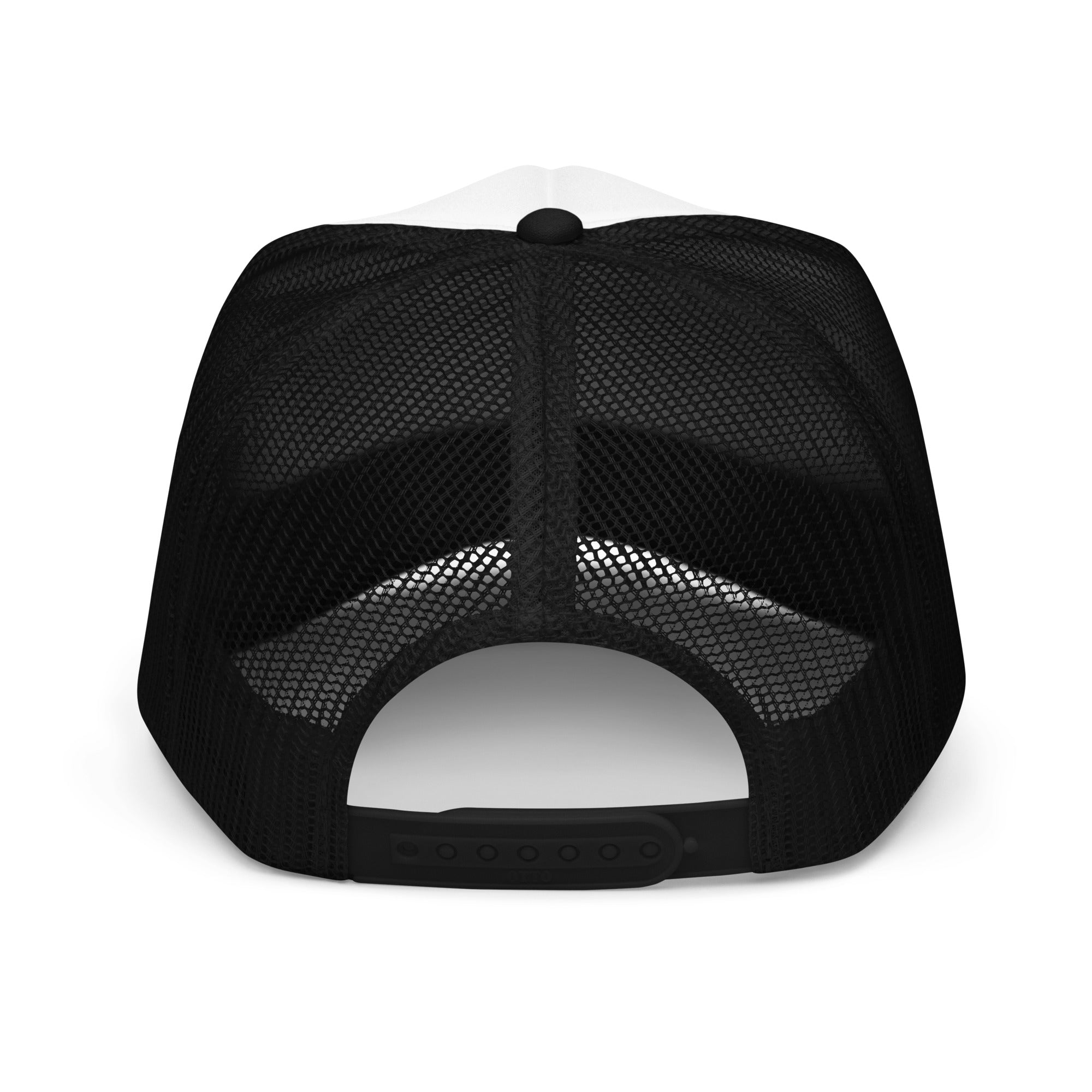 Frey Pool Hat LE black with black text back view