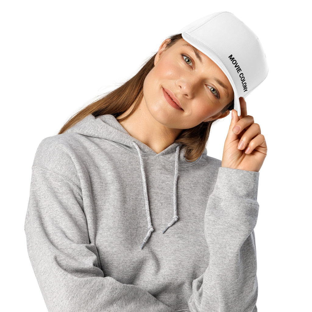 Movie Colony Tour Hat white on woman front view