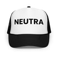 Neutra Pool Hat LE black and white with black text front view