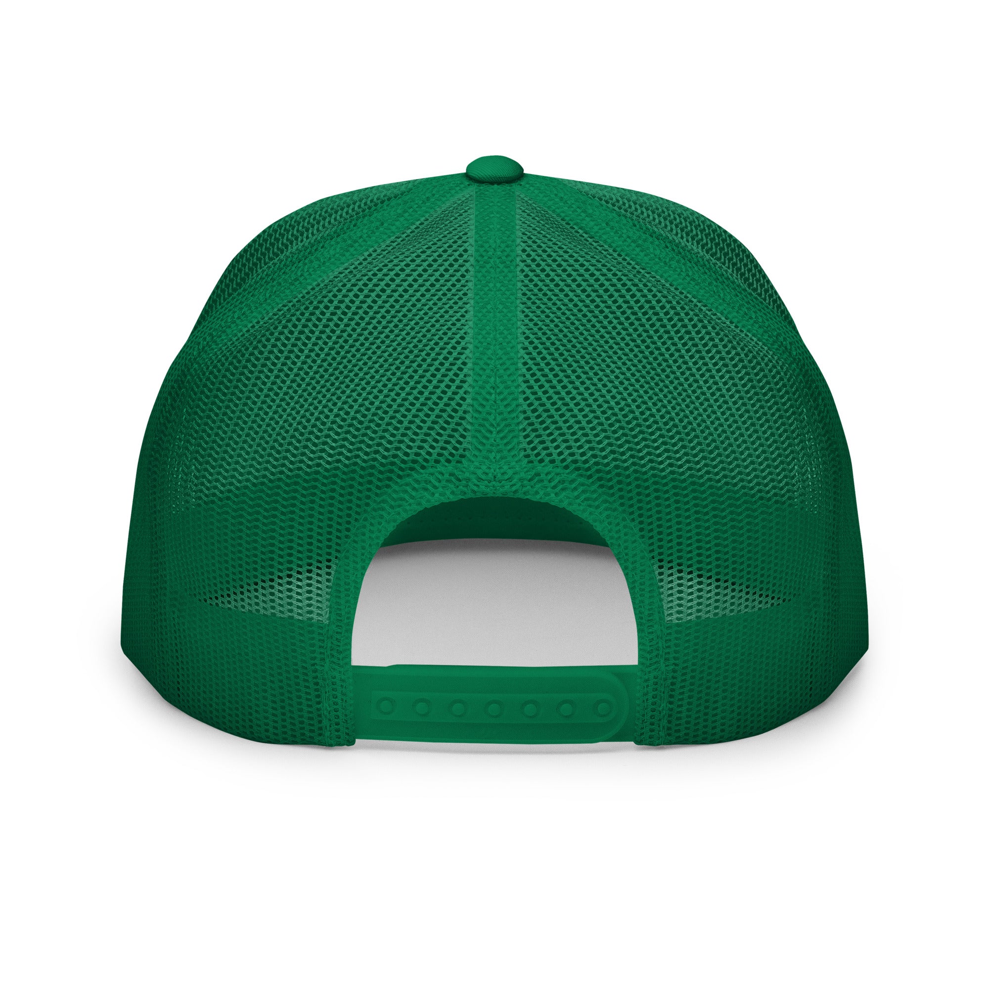 Tennis Club Mod Hat green with green text back view