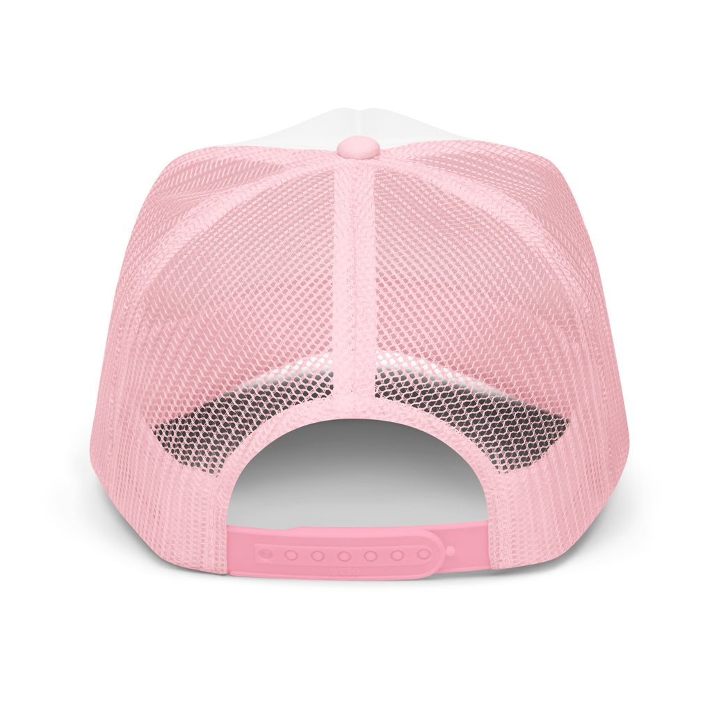 Wexler Pool Hat Pink LE pink with pink text back view