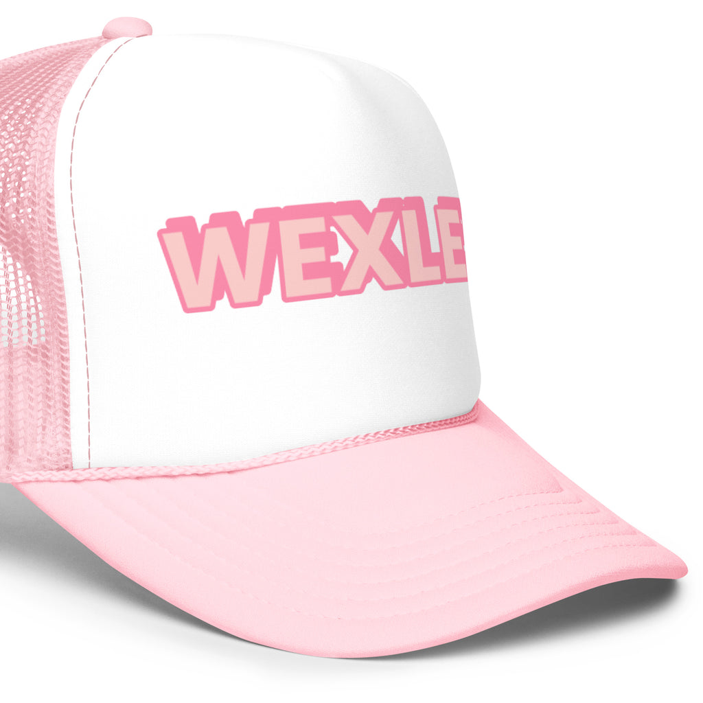 Wexler Pool Hat Pink LE pink with pink text left big view