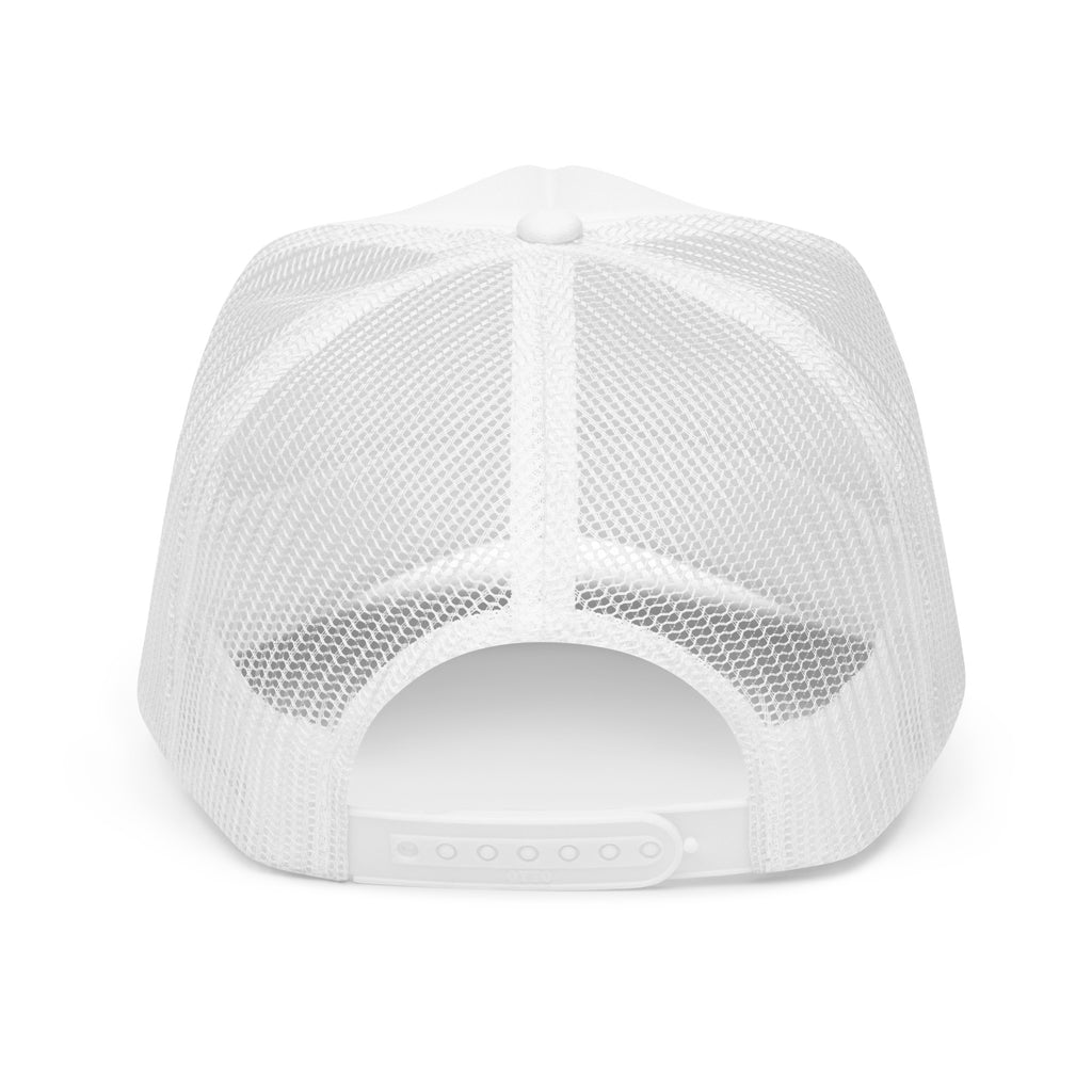 Wexler Pool Hat white with white text back view
